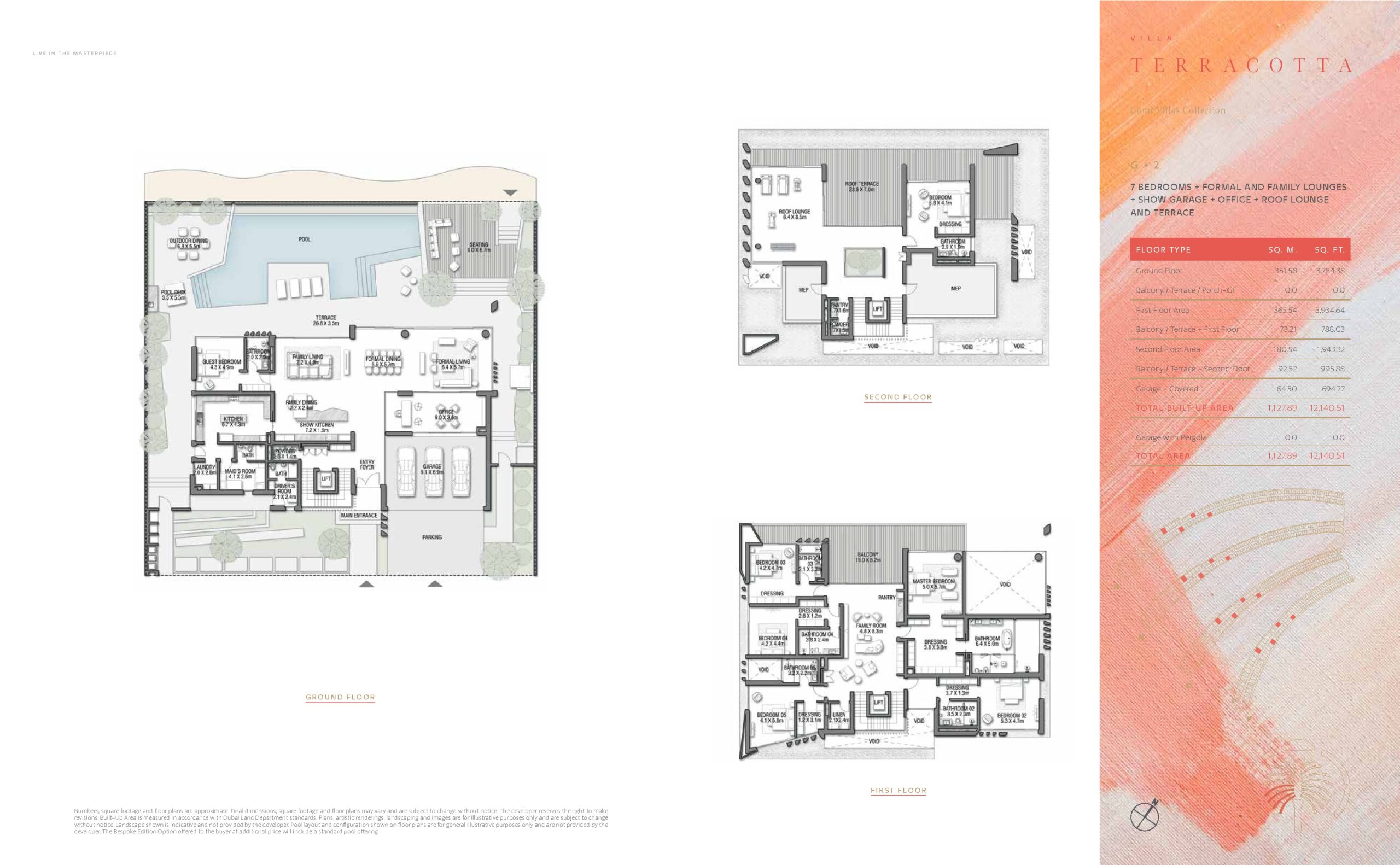 Palm Jebel Ali Terracotta villa floor plan