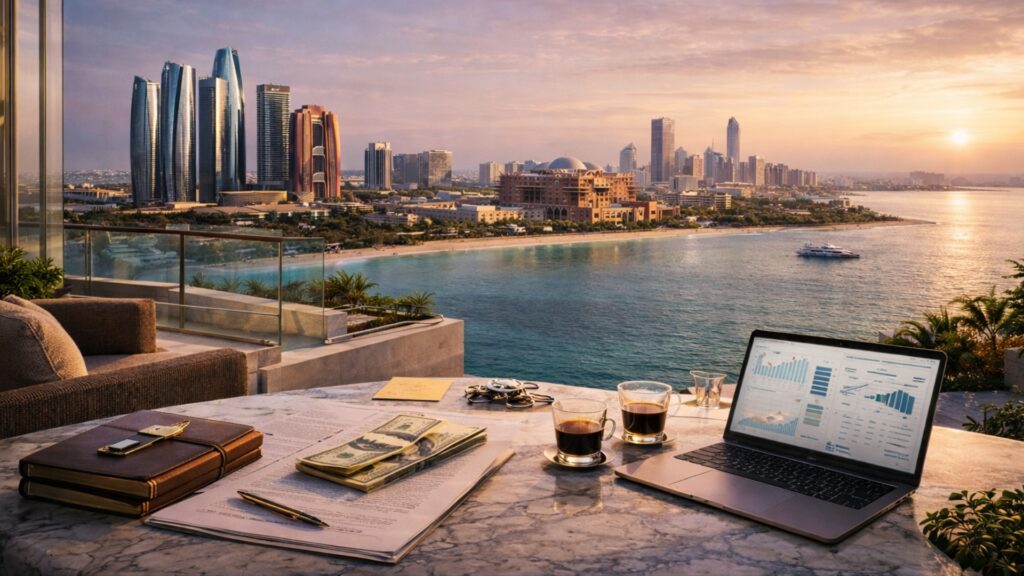 Ramhan Island luxury waterfront villas Abu Dhabi