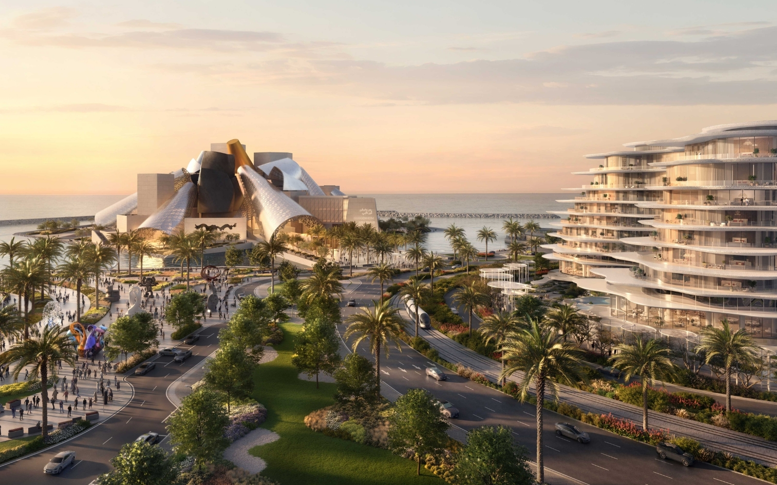 Baccarat Residences Saadiyat exterior in the Cultural District