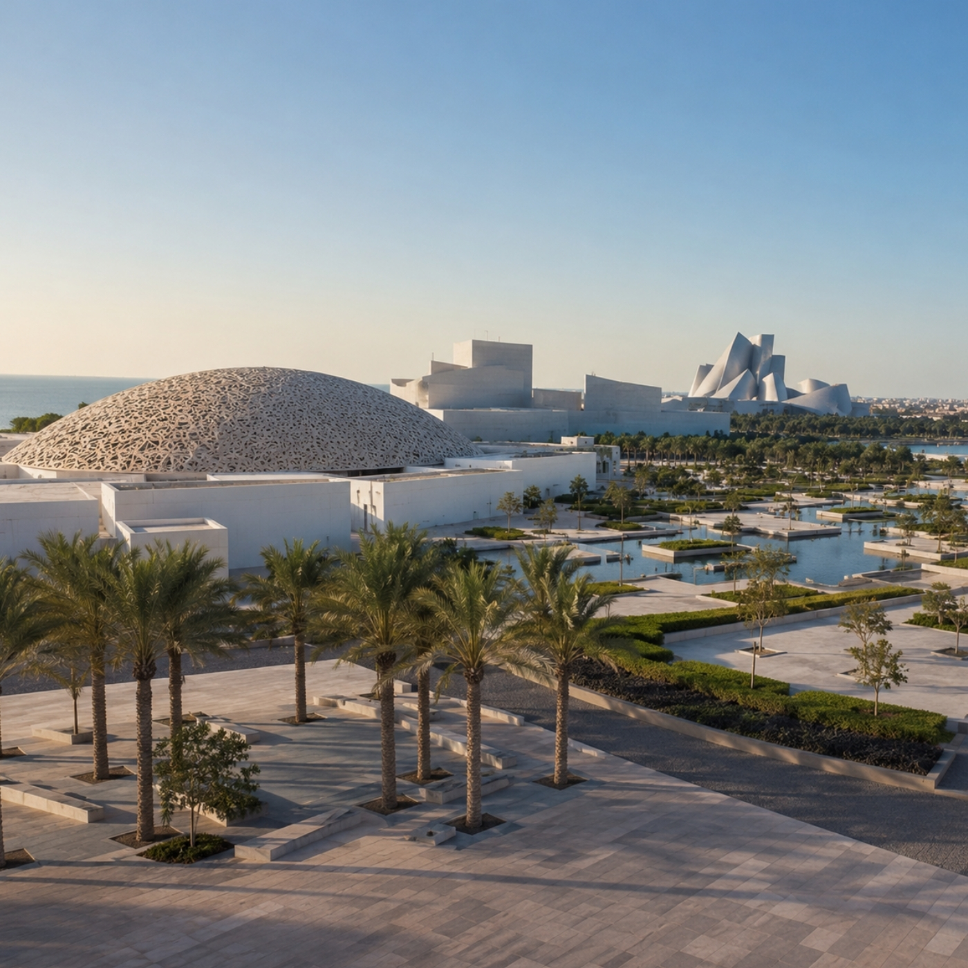 Luxury architecture in Saadiyat Cultural District