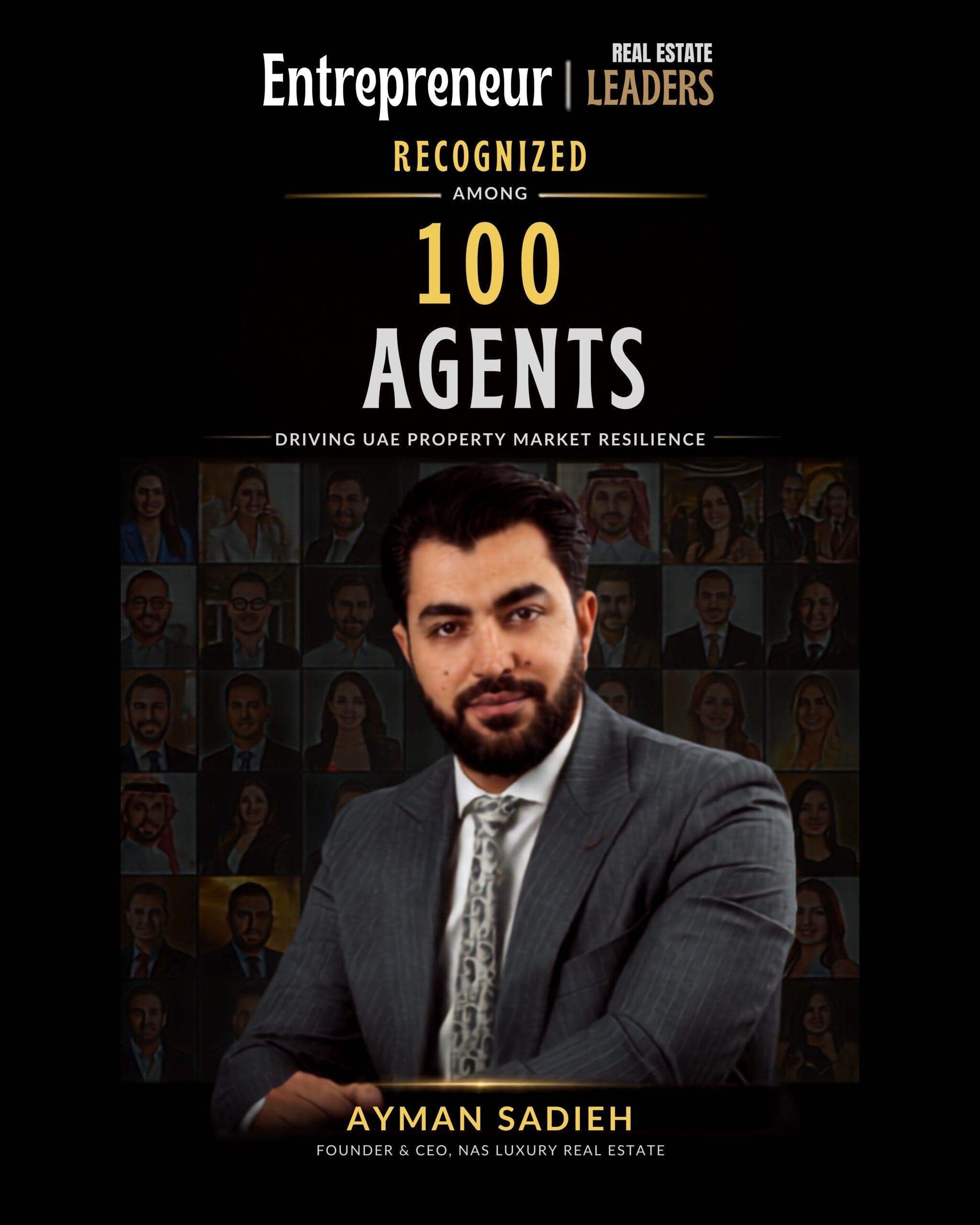 Ayman Sadieh recognized by Entrepreneur Middle East among 100 Real Estate Agents